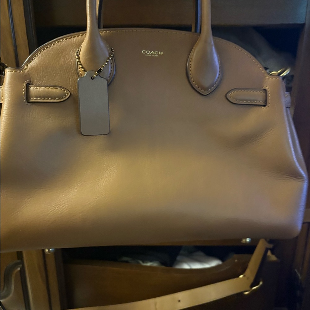 Coach Tan Leather Satchel